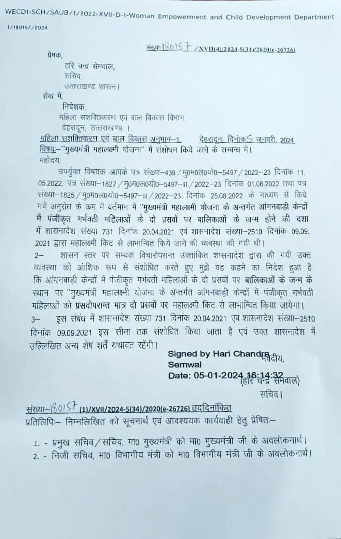 प्रदेश में अब सभी महिलाओं को मिलेगा इस योजना का लाभ, आदेश जारी Rekha Aarya